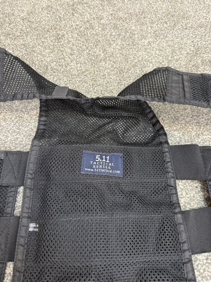 5.11 Tactical Black Nylon Mesh Vest Concealment Modular Vest Ex Police Security