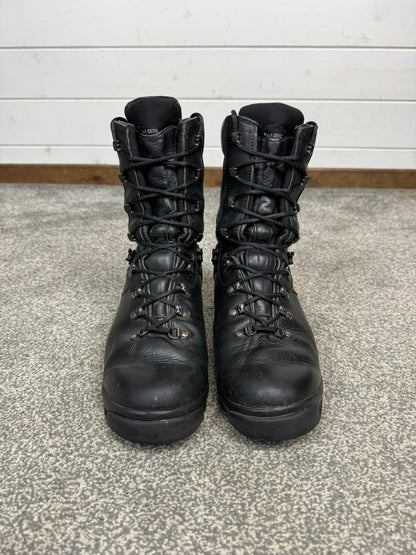 Ex Police Altberg Black Leather Combat Boots Size UK 9.5