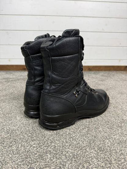 Ex Police Altberg Black Leather Combat Boots Size UK 9.5