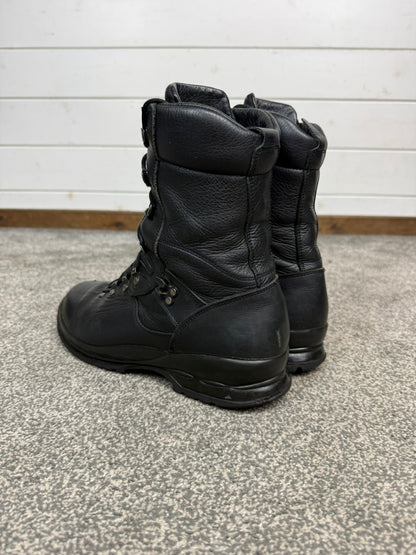 Ex Police Altberg Black Leather Combat Boots Size UK 9.5