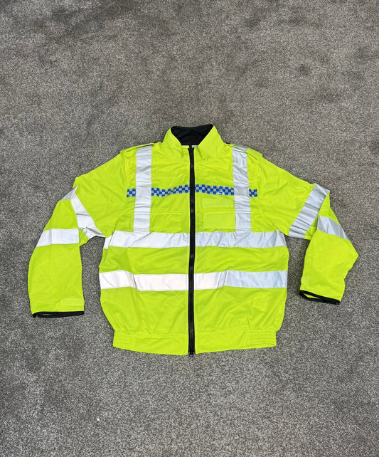 Ex Police Hi Vis Mesh Cycle Jacket Cycling Security Riding - MEDIUM