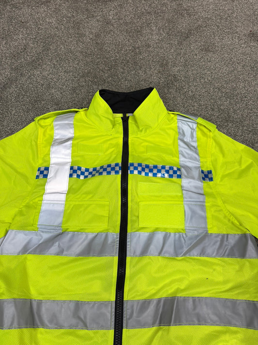 Ex Police Hi Vis Mesh Cycle Jacket Cycling Security Riding - MEDIUM