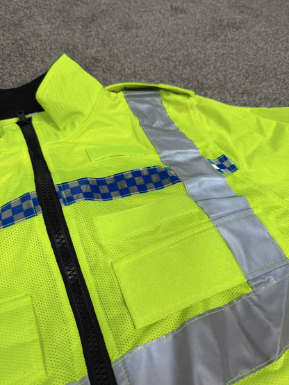 Ex Police Hi Vis Mesh Cycle Jacket Cycling Security Riding - MEDIUM