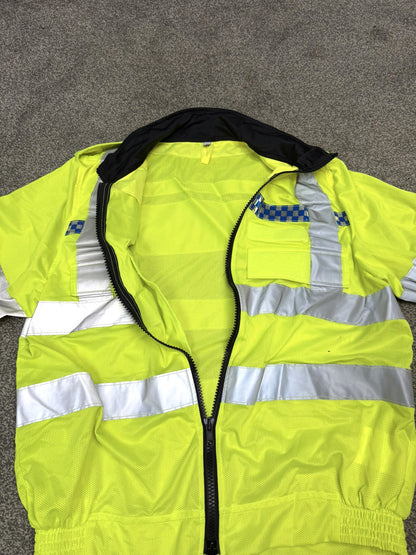 Ex Police Hi Vis Mesh Cycle Jacket Cycling Security Riding - MEDIUM