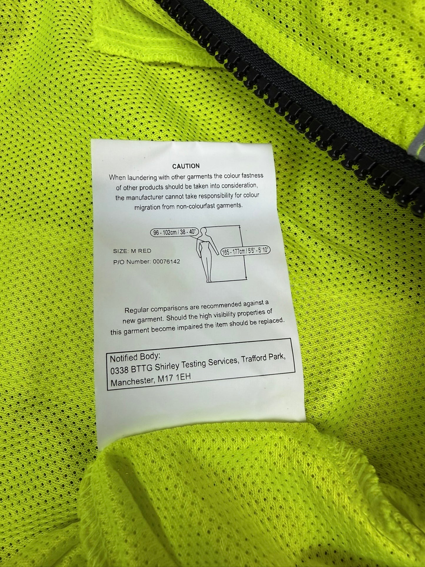 Ex Police Hi Vis Mesh Cycle Jacket Cycling Security Riding - MEDIUM