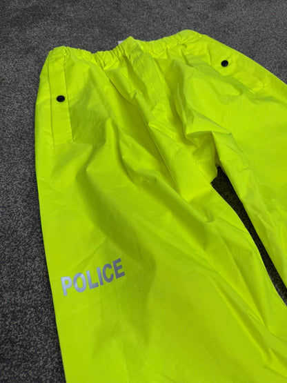 Ex Police PSNI Waterproof Hi Vis Over Trousers BADGED Collector TV / Film Display