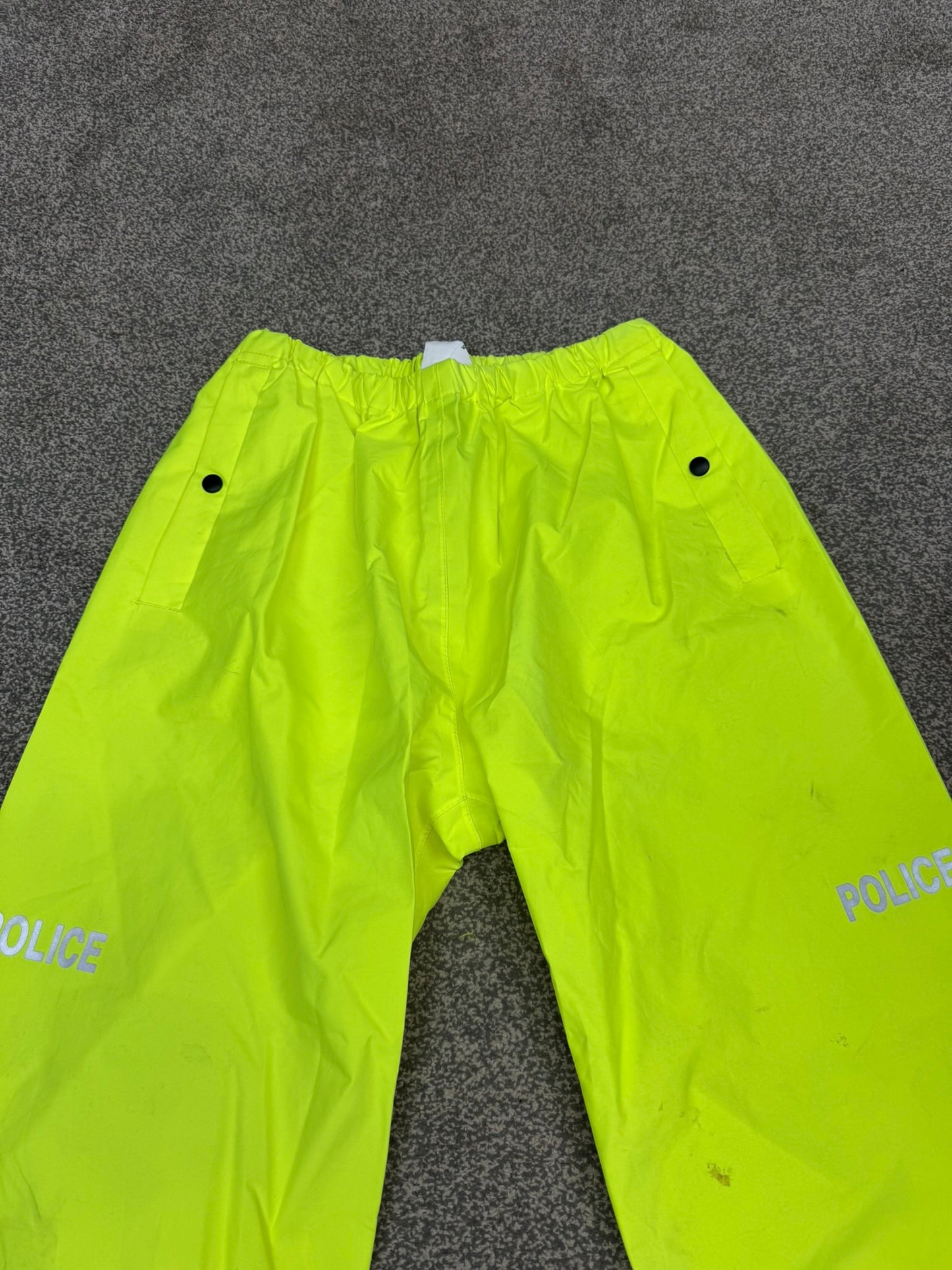 Ex Police PSNI Waterproof Hi Vis Over Trousers BADGED Collector TV / Film Display