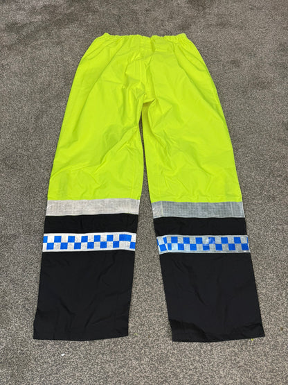Ex Police PSNI Waterproof Hi Vis Over Trousers BADGED Collector TV / Film Display