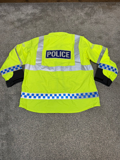 Ex Police PSNI Waterproof Hi Vis Jacket Coat BADGED Collector TV / Film Display