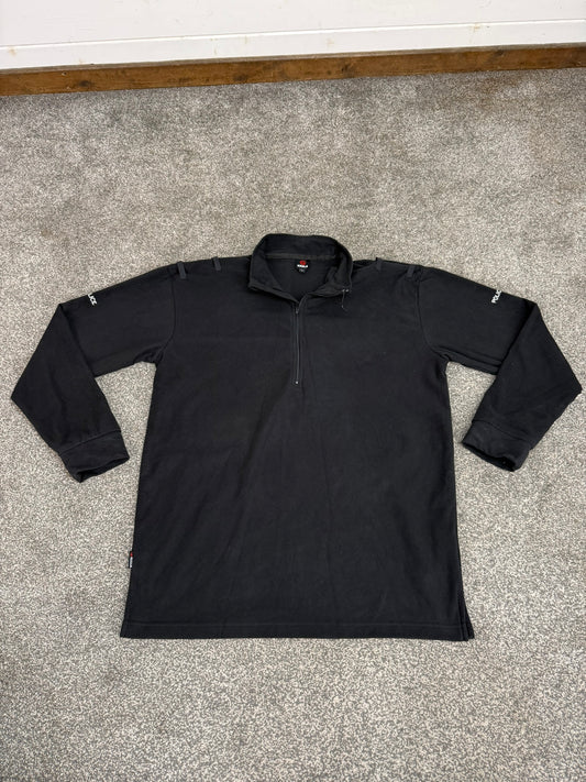 BADGED Ex Police Keela Black Micro Fleece Lightweight Top - LRG