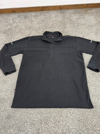 BADGED Ex Police Keela Black Micro Fleece Lightweight Top - LRG