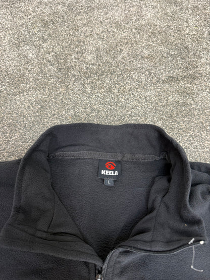 BADGED Ex Police Keela Black Micro Fleece Lightweight Top - LRG