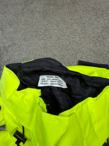 Ex Police PSNI Waterproof Hi Vis Jacket Coat XXL - BADGED Collector TV / Film Display