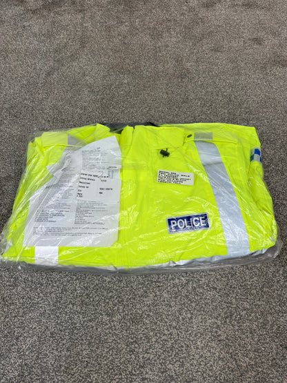 Ex Police PSNI Waterproof Hi Vis Jacket Coat XXL - BADGED Collector TV / Film Display