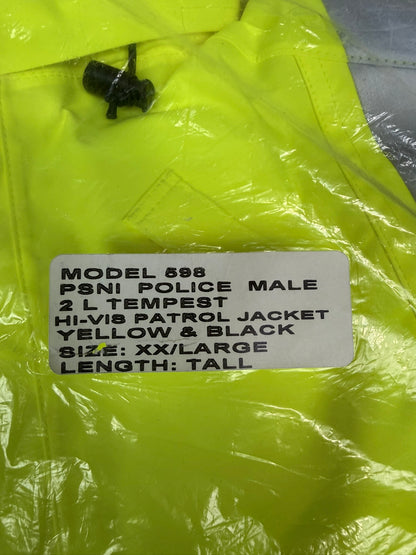 Ex Police PSNI Waterproof Hi Vis Jacket Coat XXL - BADGED Collector TV / Film Display