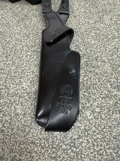 Ex Police PWL Smith & Wesson 411 Leather Shoulder Holster Covert Underarm