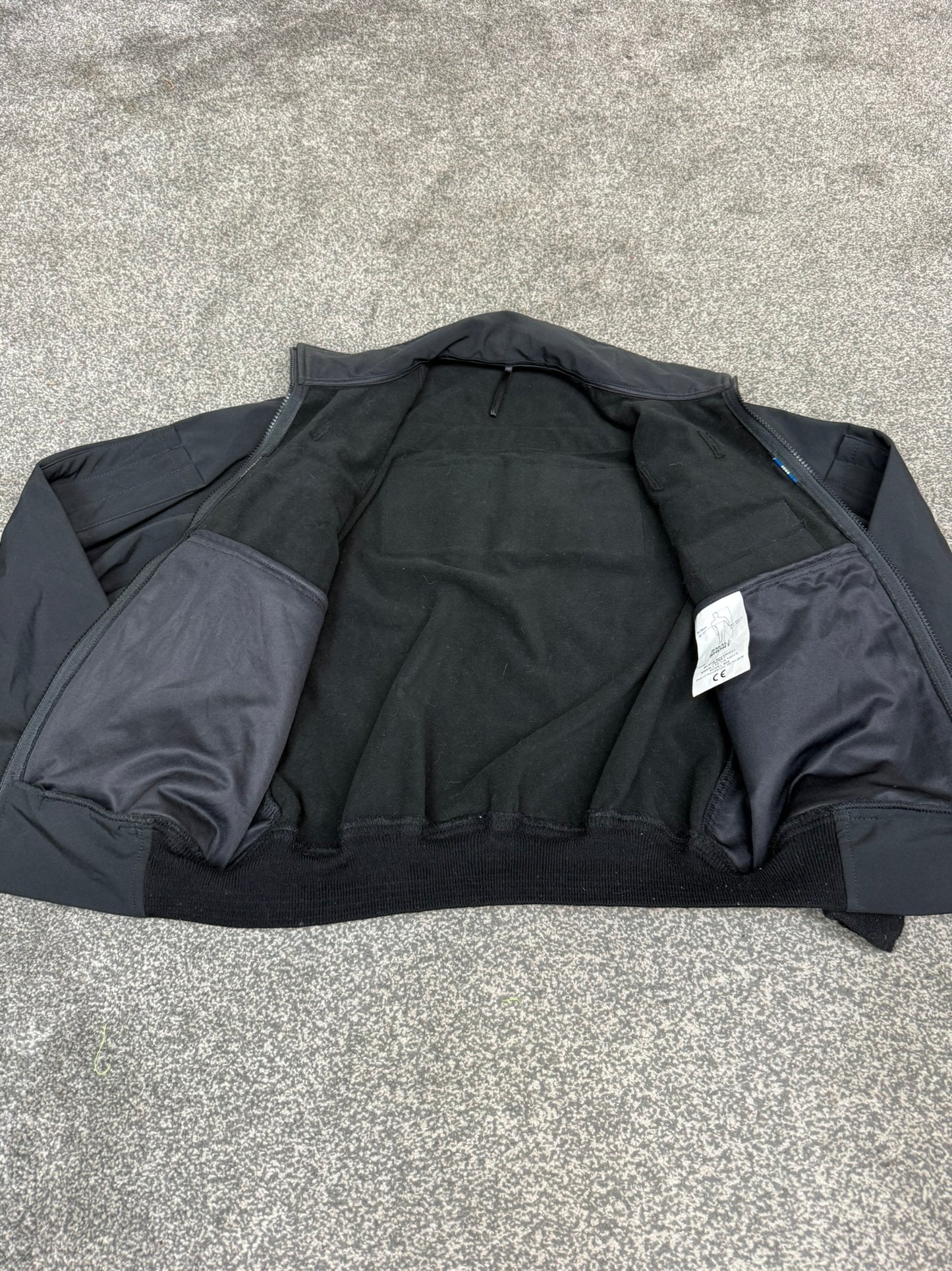 Ex Police Black Soft Shell Fleece Jacket SMALL - BADGED Security Patrol TV Film