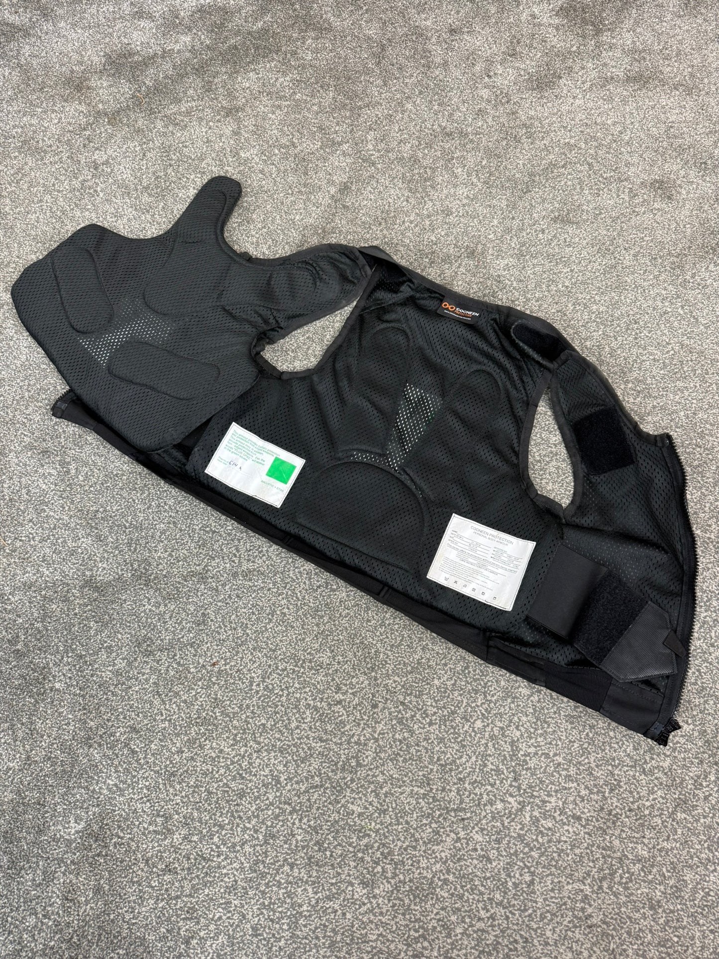 Ex Police Cooneen Body Armour Stab Vest SMALL Anti Stab & Ballistic HG1A & KR1