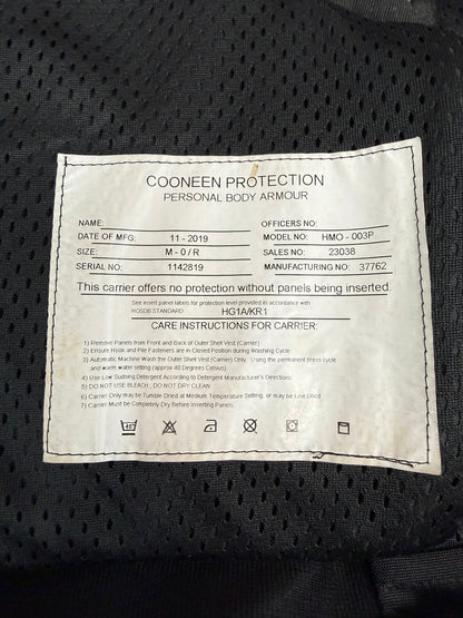 Ex Police Cooneen Body Armour Stab Vest SMALL Anti Stab & Ballistic HG1A & KR1