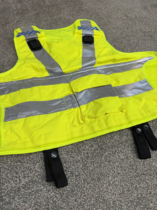 Mehler Ex Police Body Armour COVER Hi Vis Security TV Film Uniform Vest