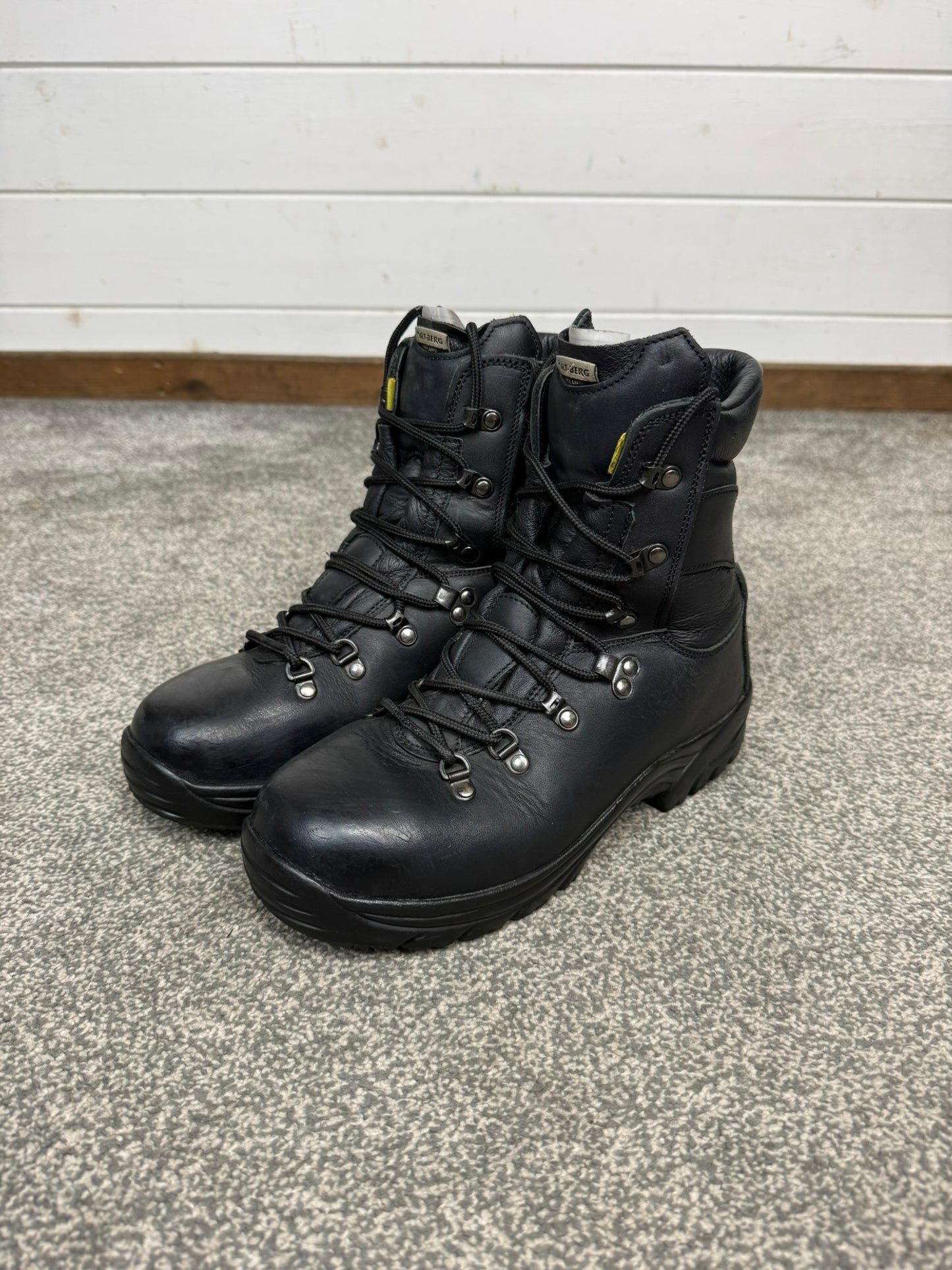 Altberg Peacekeeper P3VS Black Leather Safety Combat Boots Size UK 6