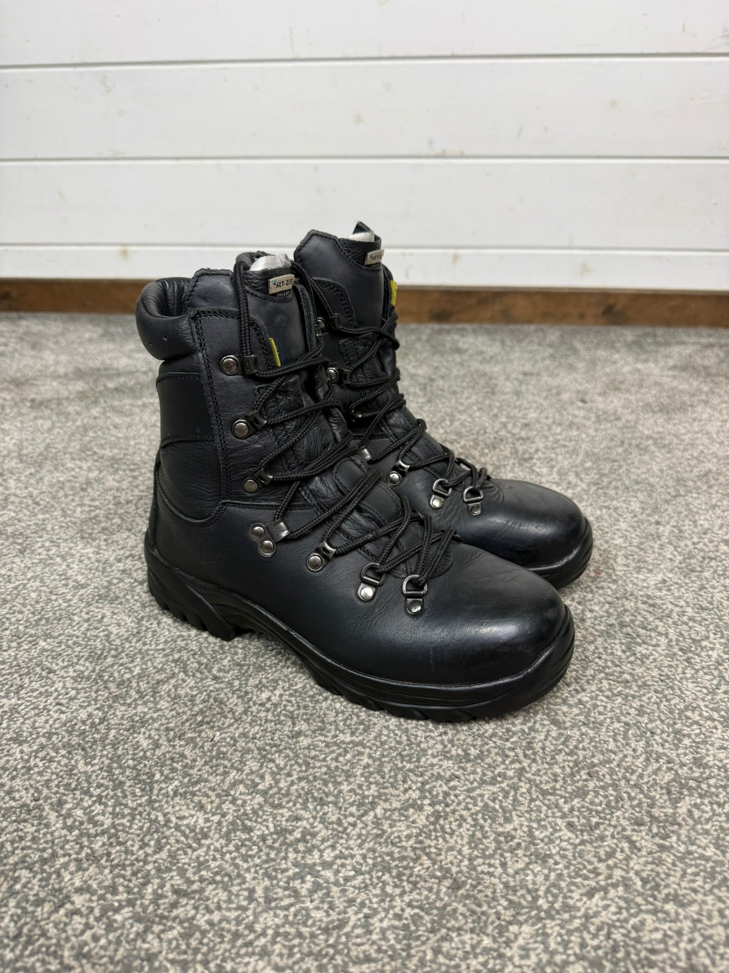 Altberg Peacekeeper P3VS Black Leather Safety Combat Boots Size UK 6