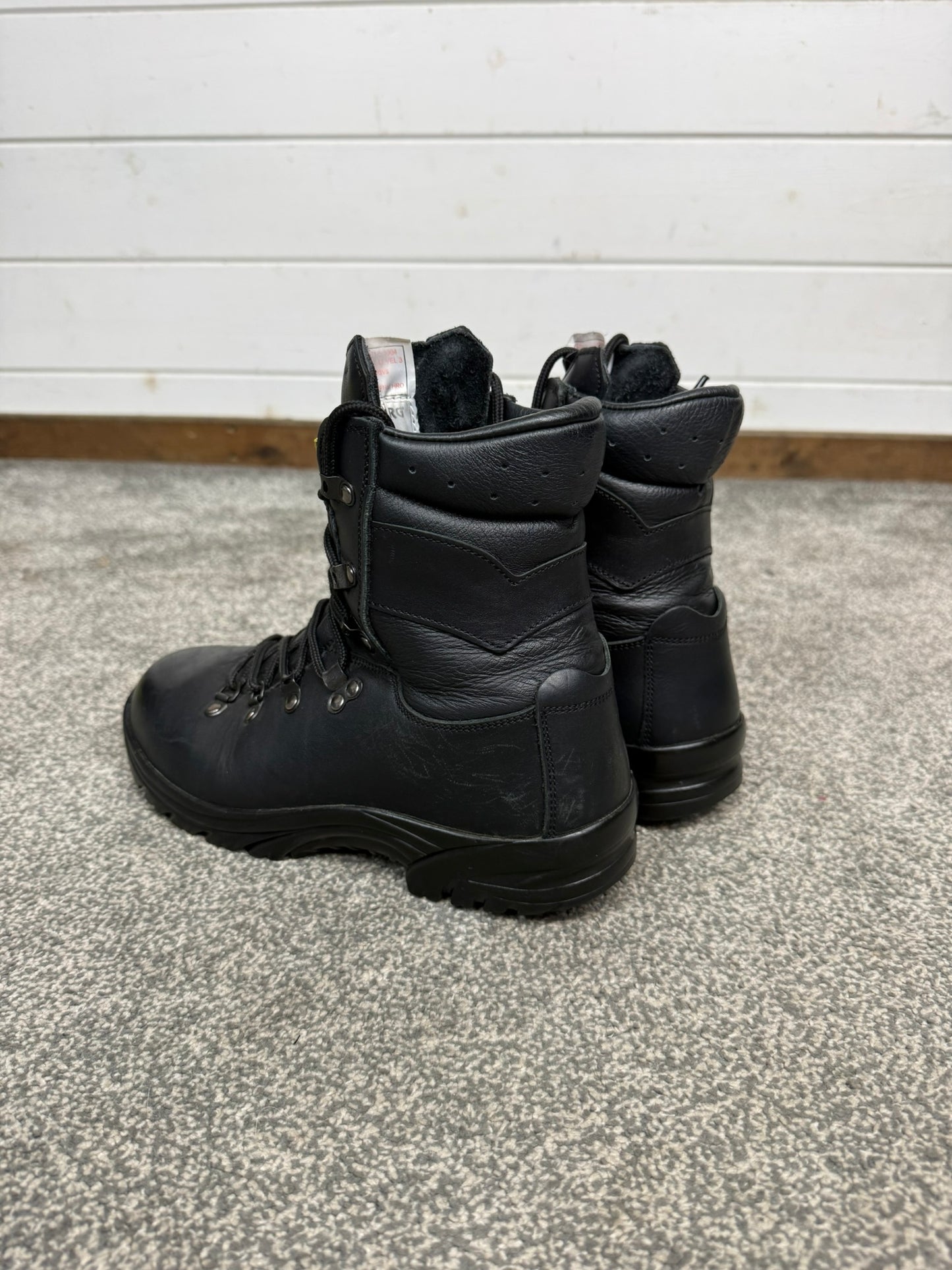 Altberg Peacekeeper P3VS Black Leather Safety Combat Boots Size UK 6