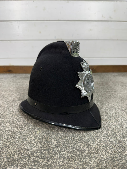 Vintage Norfolk Constabulary Coxcomb Police Bobby Helmet Obsolete Collector