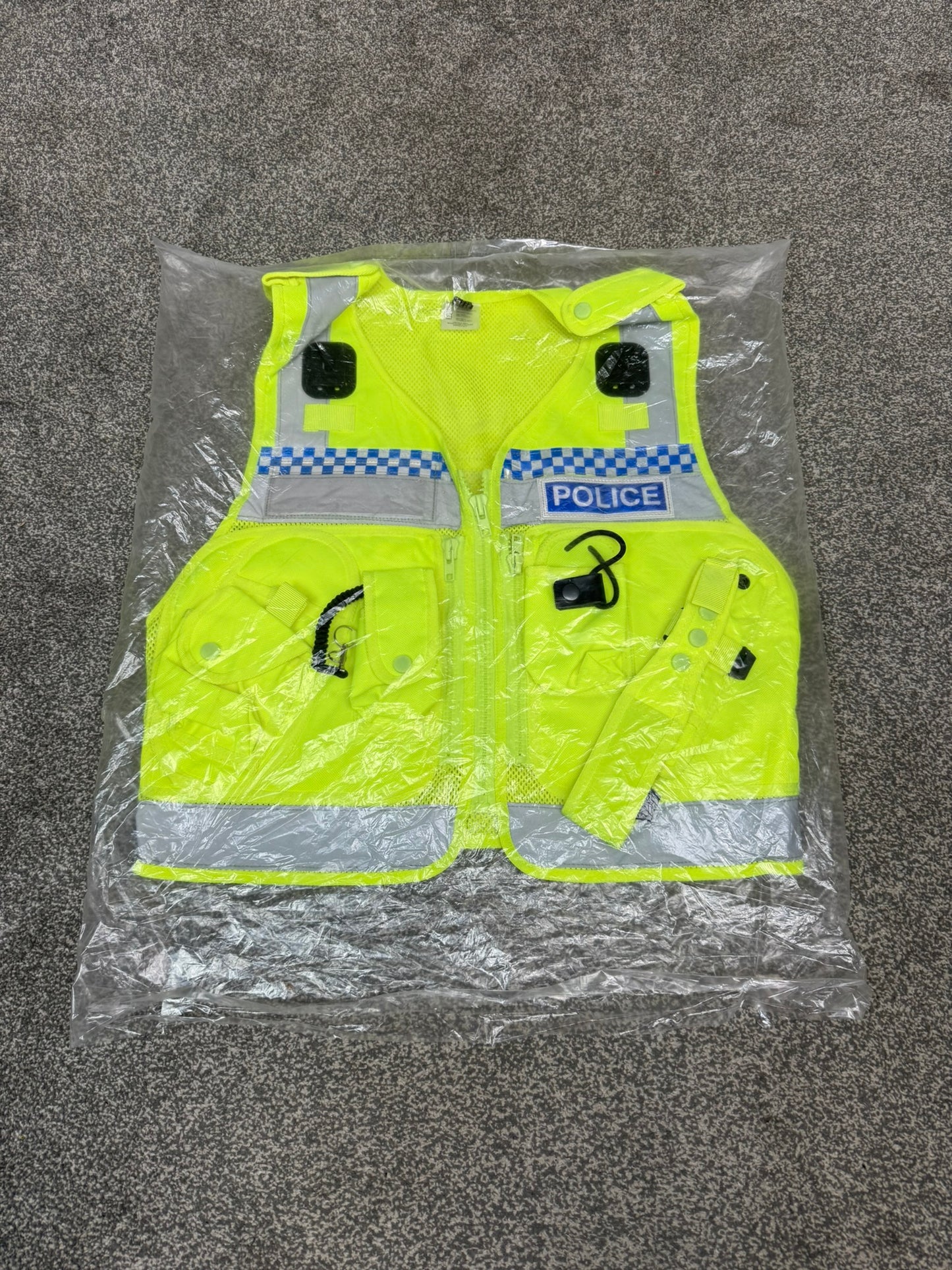 NEW Police Protec Utility Tactical Vest Badged MEDIUM - Collector Display Film / TV Uniform