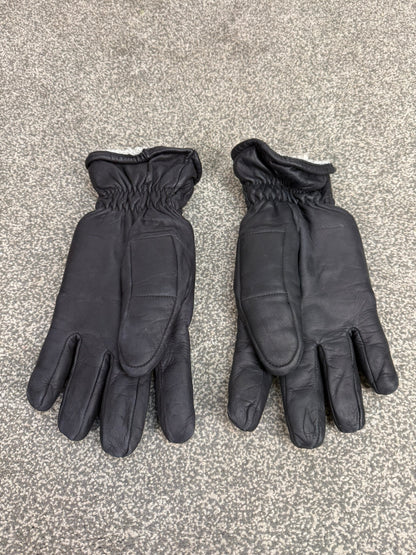 Ex Police Riot PSU Leather Gloves Padded Lined Size 10 Security Winter Patrol