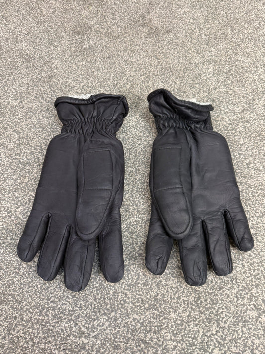 Ex Police Riot PSU Leather Gloves Padded Lined Size 10 Security Winter Patrol