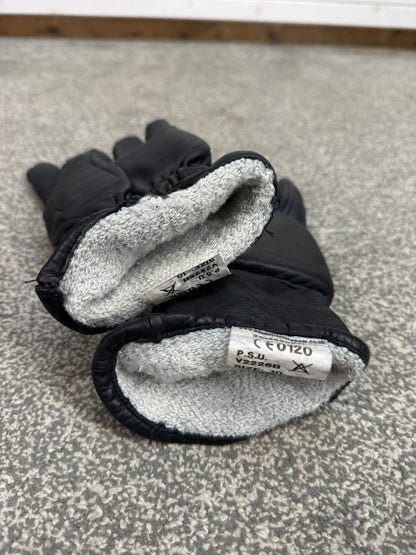 Ex Police Riot PSU Leather Gloves Padded Lined Size 10 Security Winter Patrol