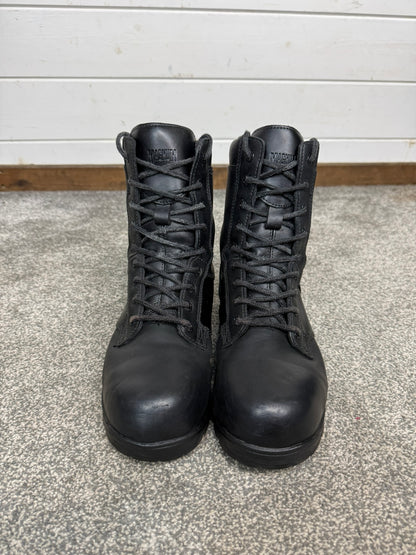 Magnum Elite Shield Met Black Leather Combat Boots UK 6 Ex Police Security Work