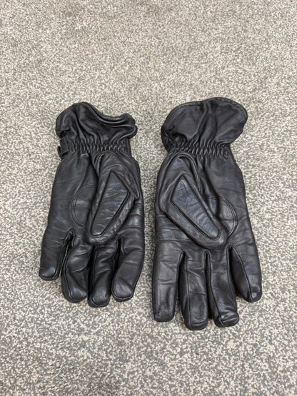 Ex MET Police Black Leather Riot Gloves Public Order Motorcycle Obsolete
