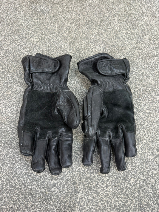 Ex Police MLA Defender Leather Riot Gloves Motorcycle Biker Paintball Airsoft Security