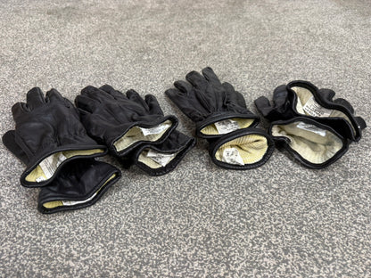 4x Ex Police Black Leather Gloves Job Lot Security Bundle