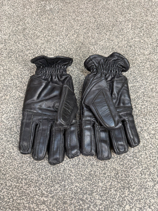 Ex Police Leather Riot Padded Gloves Motorcycle Paintball Airsoft