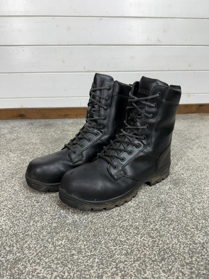 Ex Police Magnum Elite Shield Met Combat Boots Black Leather UK 10 Security Work