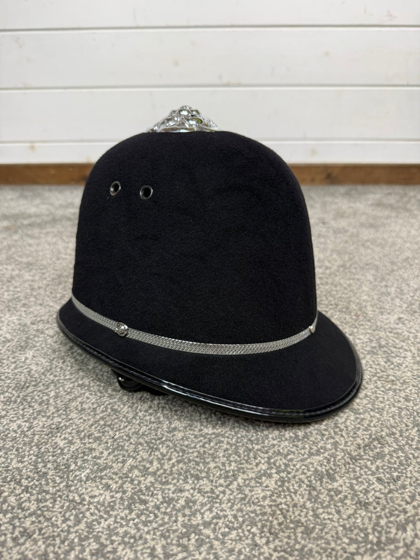 Ex Police Bobby Custodian Helmet Rose Top 58cm Fancy Dress Display