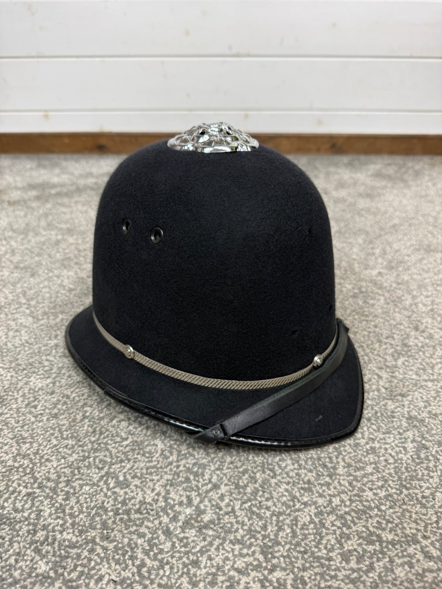 Ex Police Bobby Custodian Helmet Rose Top 59cm Fancy Dress Display