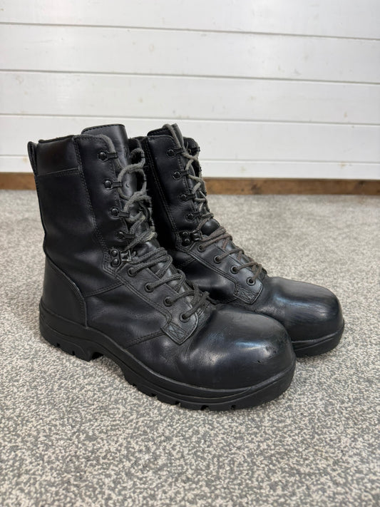 Ex Police Magnum Elite Shield Combat Boots Black Leather UK 9 Security