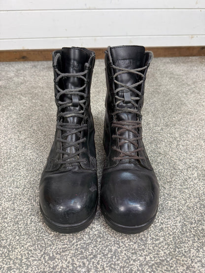 Ex Police Magnum Elite Shield Combat Boots Black Leather UK 9 Security