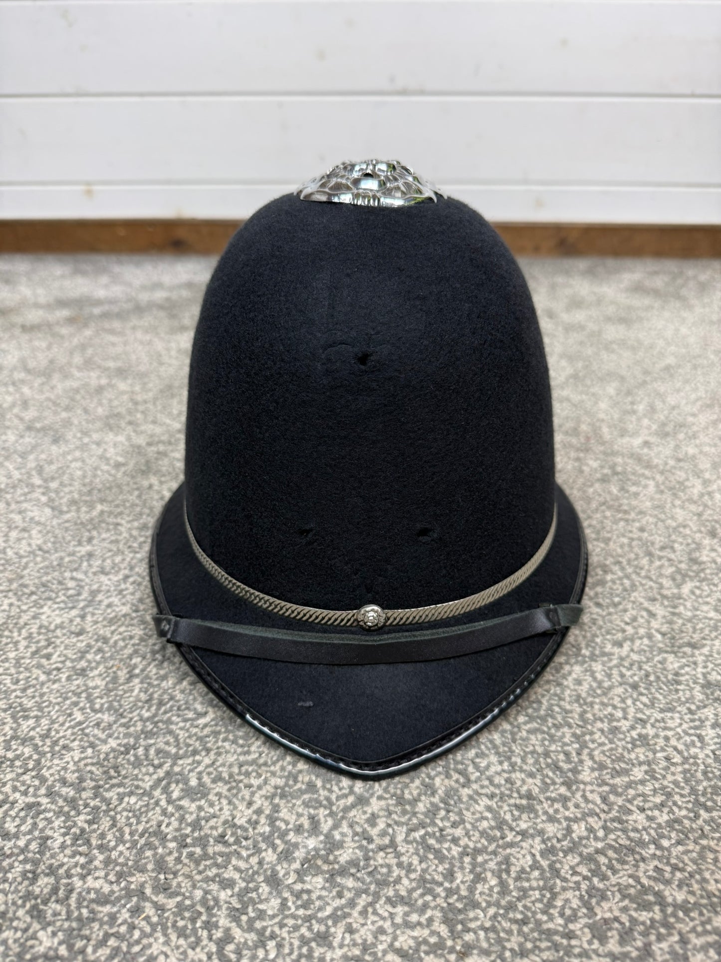 Ex Police Bobby Custodian Helmet Rose Top 59cm Fancy Dress Display