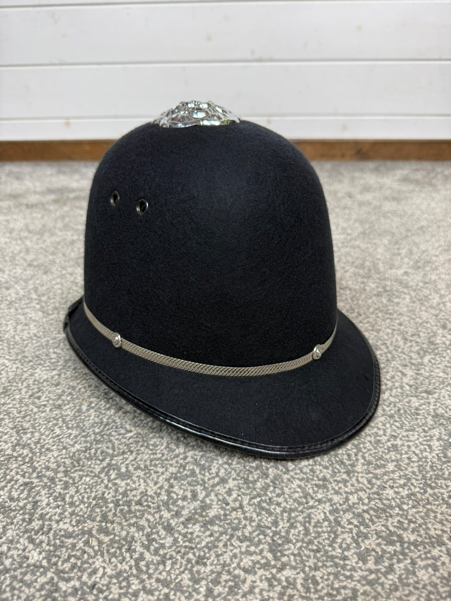 Ex Police Bobby Custodian Helmet Rose Top 59cm Fancy Dress Display