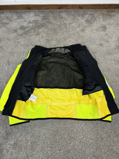 Ex Police Blue & Hi Vis Waterproof Bomber Jacket BADGED - Medium Collector Display Film / TV