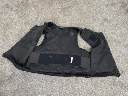 Ex Police Black Cooneen Body Armour Vest Anti Stab & Ballistic HG1A & KR1 Security - LRG