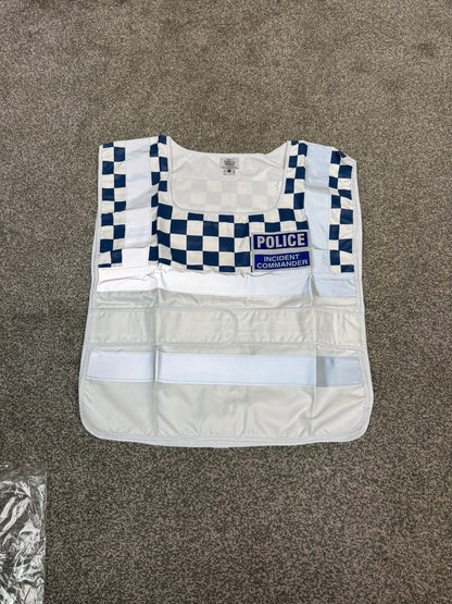 NEW Ex Police Incident Commander White Vest Tabard Film TV Collector Display