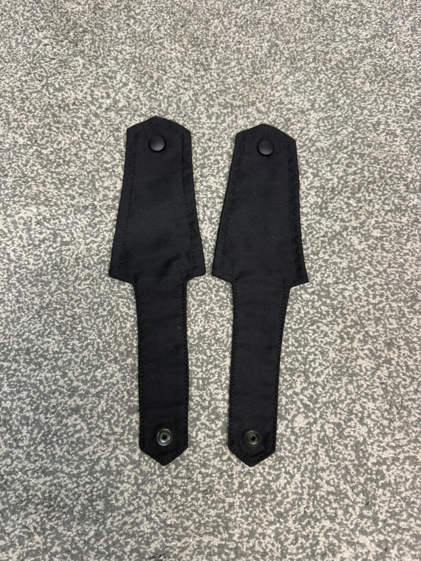 Ex Police Black Shoulder Epaulettes PAIR Prison Film Security Uniform