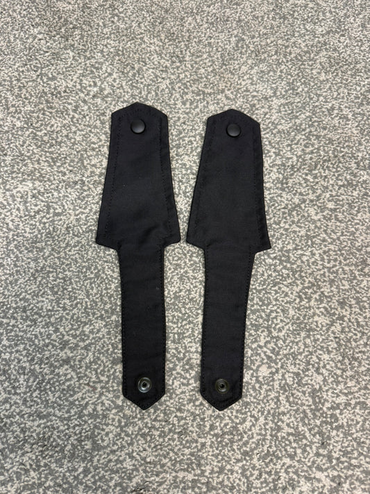 Ex Police Black Shoulder Epaulettes PAIR Prison Film Security Uniform