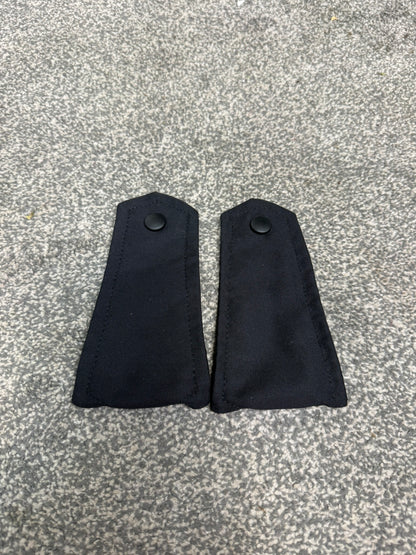 Ex Police Black Shoulder Epaulettes PAIR Prison Film Security Uniform